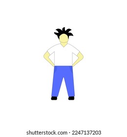Vector illustration men, design template, people character