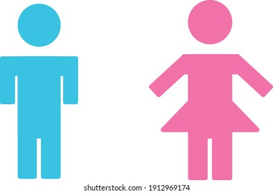 Vector Illustration Men Women Icon Stock Vector (royalty Free 