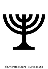 Vector illustration of a Menorah Symbol