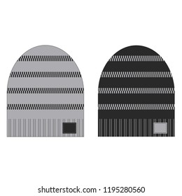 Vector illustration of men's beanie