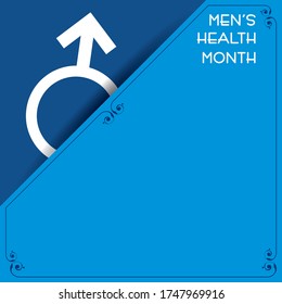 Vector illustration for men's health awareness month which is observed in month of JUNE

