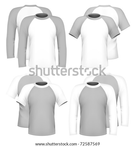 Download Vector Illustration Mens Raglan Tshirt Design Stock Vector ...