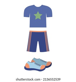 Vector Illustration Men's Sportswear Set