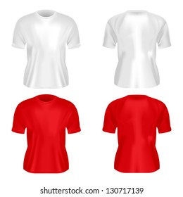Women Tshirt Mockup Set Black White Stock Vector (Royalty Free) 773055409