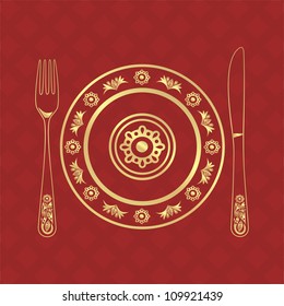 Vector illustration of menu