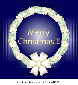 Vector illustration  of Merry Christmas