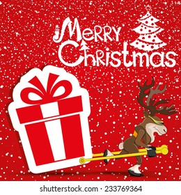 Vector illustration. Merry Christmas.