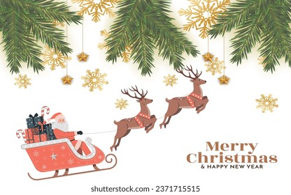 Vector Illustration of Merry Christmas