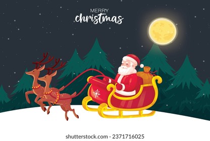 Vector Illustration of Merry Christmas