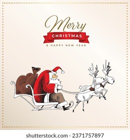 Vector Illustration of Merry Christmas