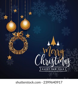 Vector Illustration of Merry Christmas