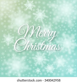 Vector illustration Merry Christmas. Abstract background with light.