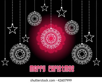 vector illustration of merry christmas background