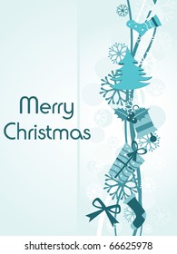 vector illustration for merry christmas celebration