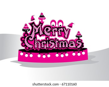vector illustration for merry christmas celebration