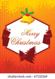 vector illustration for merry christmas celebration