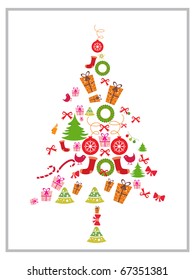 vector illustration for merry christmas celebration