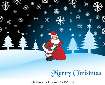 vector illustration for merry christmas celebration