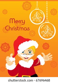 vector illustration for merry christmas celebration