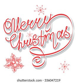 The vector illustration "Merry Christmas" for design