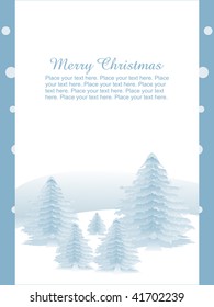 vector illustration of merry christmas gretting card