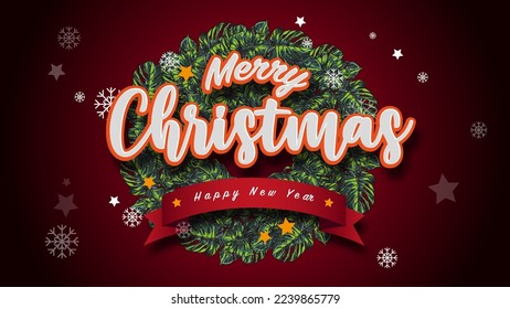 vector illustration merry christmas hand drawn and clip art 