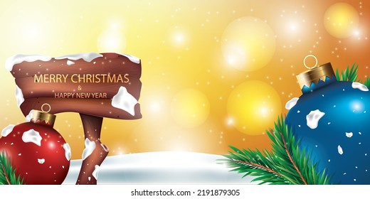 vector illustration merry christmas and happy new year background design template,use for christmas card and banner design.