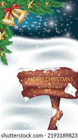 vector illustration merry christmas and happy new year background design template. use for christmas card and poster