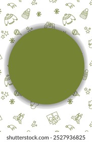 Vector illustration. Merry Christmas and Happy New Year background, copy space for text. Hand drawn New Year and Christmas symbols in sketch style for cards, wedding invitations, party invitation.