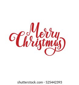 vector illustration. Merry Christmas lettering
