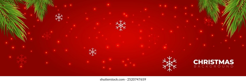 Vector illustration of Merry Christmas social media feed template