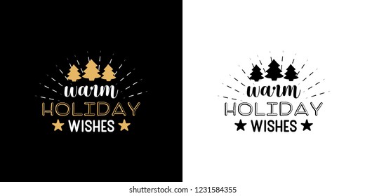 Vector illustration of Merry christmas typography lettering design with calligraphic text. Can be used for poster, greetings, holiday decorations, print, t-shirt, invitations, banner and backgrounds. 