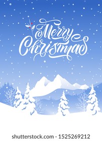 Vector illustration. Merry Christmas  typography vector design for greeting cards and poster. 