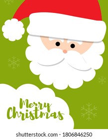 Vector illustration of Merry Christmas typography set, happy new year, logo, emblem, ribbon, santa claus, cap, gloves, jingle bells, stars, cute rabbit, christmas decoration, greeting, holiday poster,
