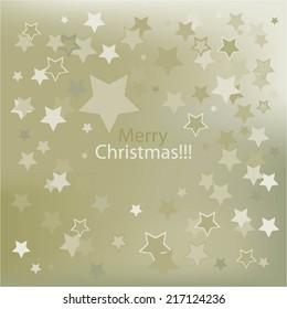 Vector illustration of  Merry Ghristmas! Gray background