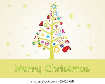 vector illustration for merry xmas celebration