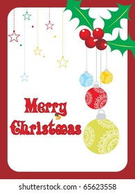 vector illustration for merry xmas celebration