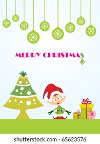 vector illustration for merry xmas celebration