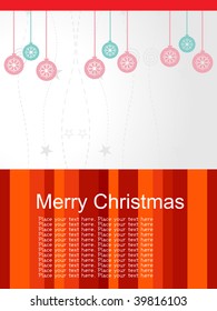 Vektorgrafik von fröhlicher Weihnachtskarte