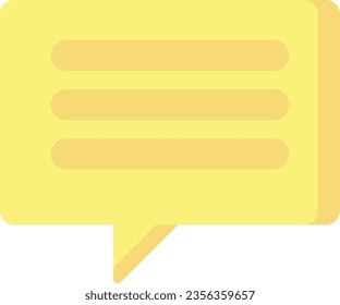 Vector illustration of a message. Conversation and communication.