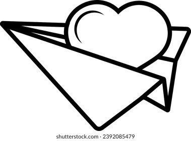 vector illustration of message and red hearts