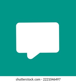 vector illustration of message, social media chat, simple icon or logo