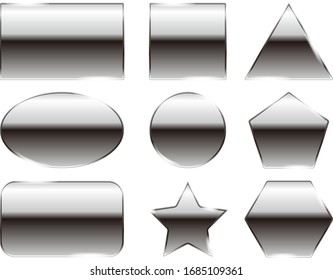 ilustración vectorial del conjunto de marcos metálicos