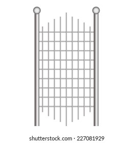 Vector illustration of Metal gates