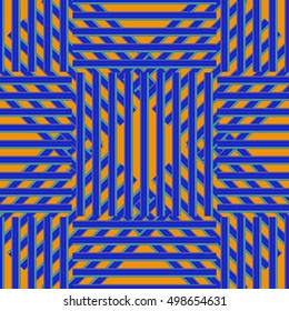 Vector illustration of Metal grid seamless pattern.