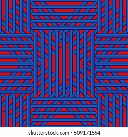 Vector illustration of Metal grid seamless pattern.