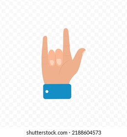 Vector illustration of metal hands. Colored vector for website design .Simple design on transparent background (PNG).