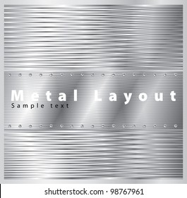 Vector illustration of metal layout.