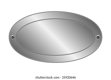 Vector illustration of metal plate