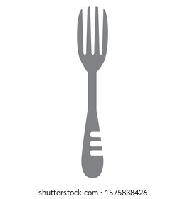 
Vector illustration of metal restaurant fork icon